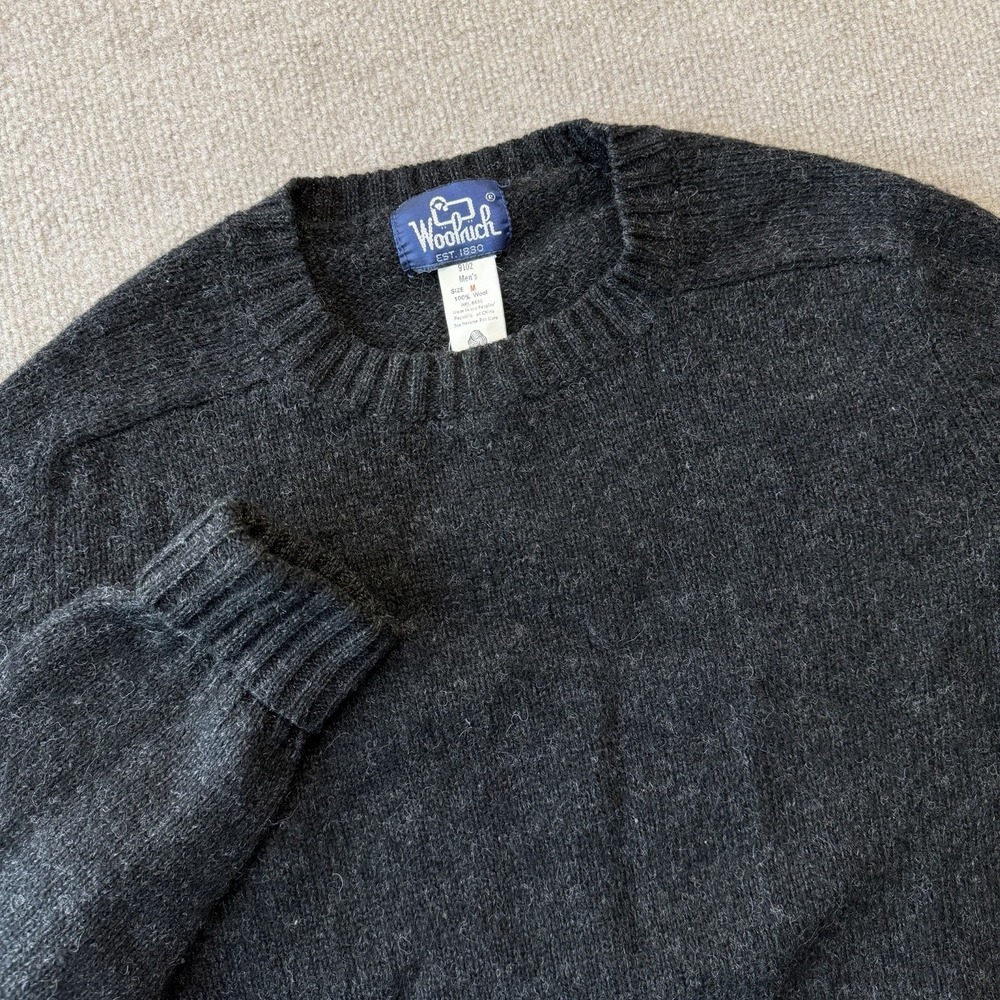 Vintage Woolrich 100% Wool Black Sweater Men's Size M